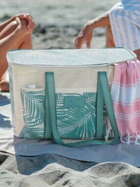 CleverMade and Aloha Collection Teal Collapsible Beach Bag- BNWT